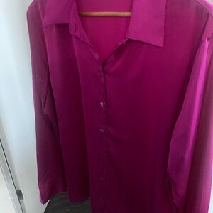 Elegant Fuchsia Women's Top